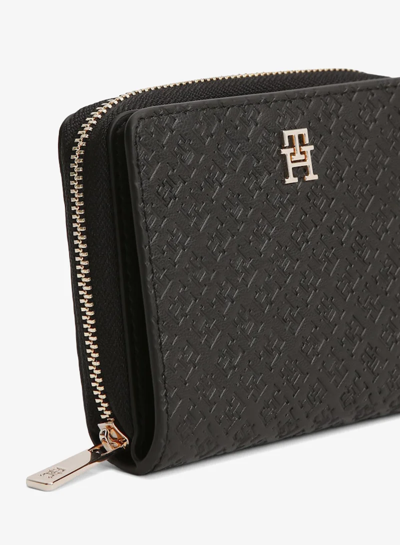 TOMMY HILFIGER  Icon Debossed Zip-Around Flap Wallet for Women | Best Price UAE